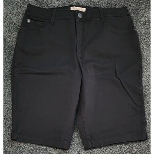Nine West Vintage America Collection Black Bermuda Shorts‎ Womens 14